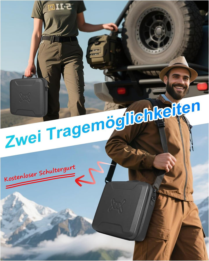 Mwin Starlink Mini Tasche - Starlink Mini Zubehör Leichtes Reiseetui Spritzwassergeschützte und Stos