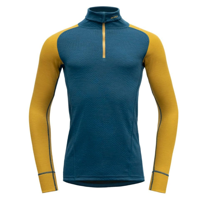 Devold Herren Duo Active Merino 210 Z.Neck Tshirt XL Flood/Arrowwood, XL Flood/Arrowwood
