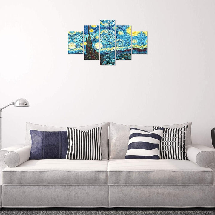 Lupia Modernes Bild 5 Teile aus Holz Vogue 48 x 85 cm Sternennacht