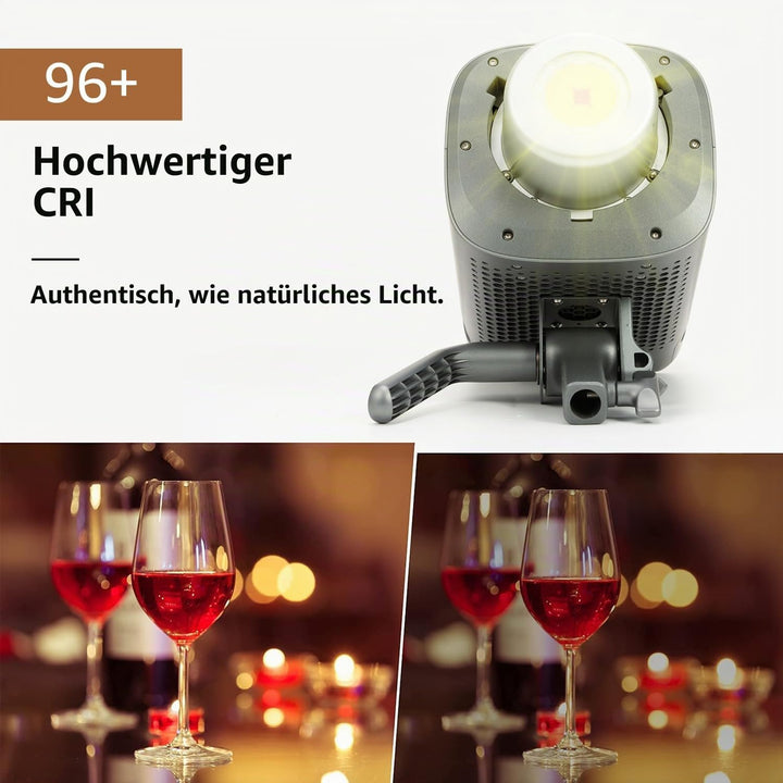 Aputure Amaran 150c (RGB, 2500K-7500K) Vollfarbige Point-Source LED, integrierte Schirmhalterung, Bo