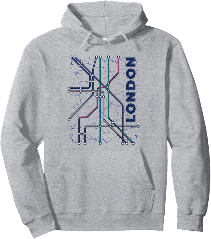 London UK Underground Subway England Souvenir Geschenk Pullover Hoodie