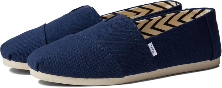 TOMS Herren Alpargata aus Recycelter Baumwolle Flache Slipper 39 EU Navy, 39 EU Navy