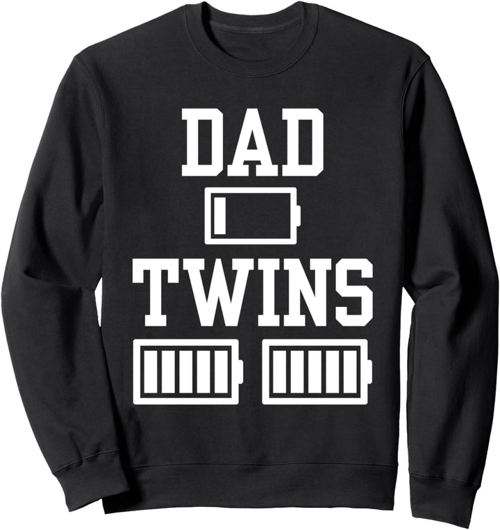 Lustige Vatertag niedrigen Akku müde Papa Dada von Sweatshirt