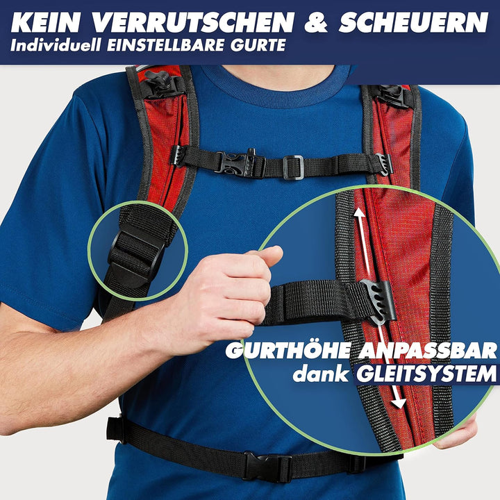 SASMO® Laufrucksack &amp; Trailrunning Rucksack - Ultraleicht - 6L / 300g | isoliertes Thermofach | Lauf
