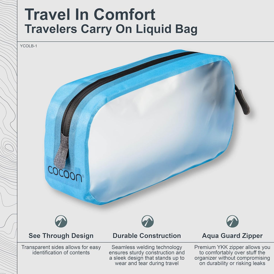 Cocoon Carry On Liquids Bag - Washbag BZW. Stautasche fürs Handgepäck Blue, Blue