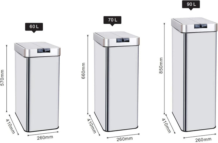 Automatischer Mülleimer 60 L SILVERLAKE, 60 l