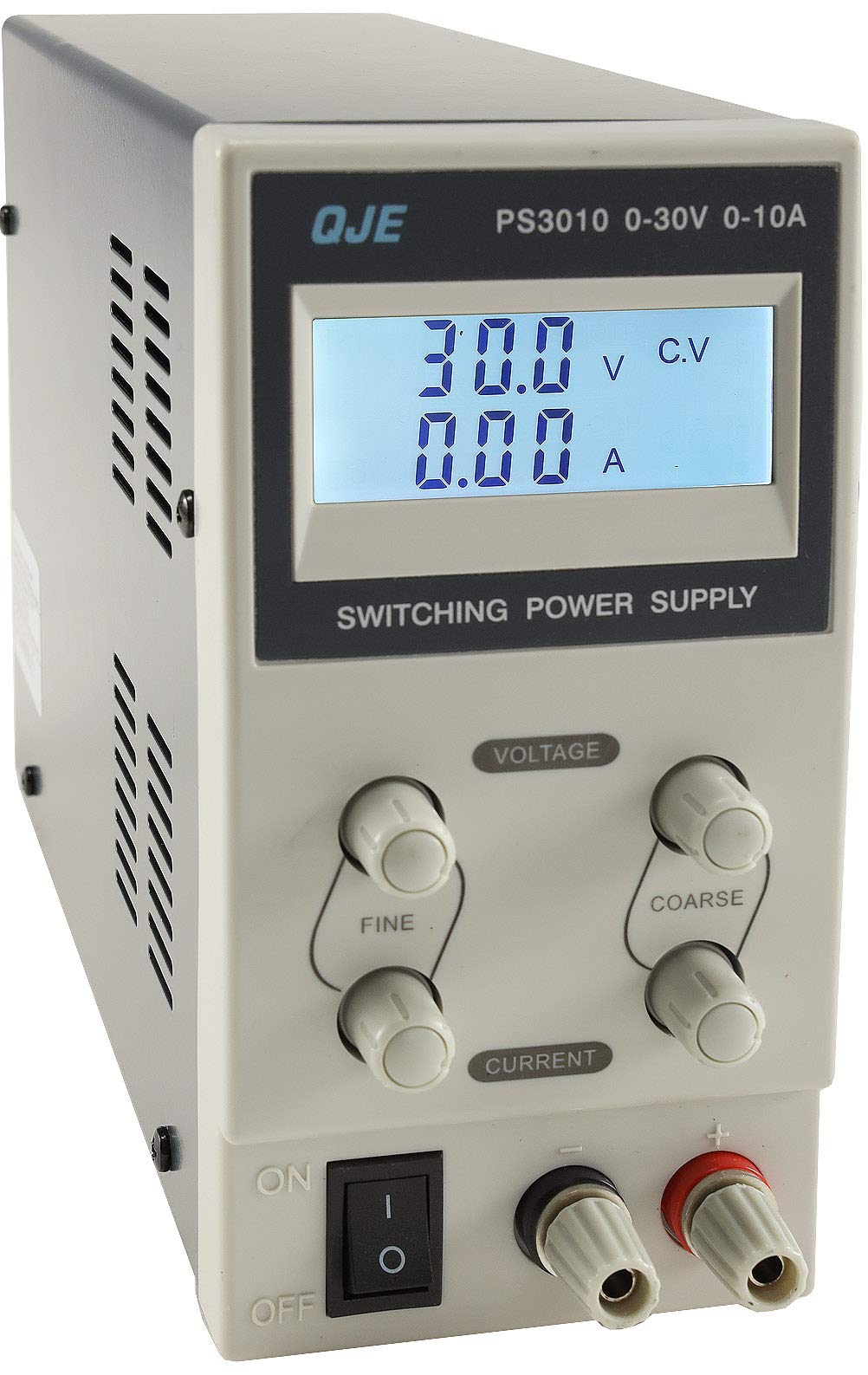Labornetzgerät mit beleuchtetem Display 0-30V Regelbar I max. 10A 300Watt Kurzschlussfest Überlastsc