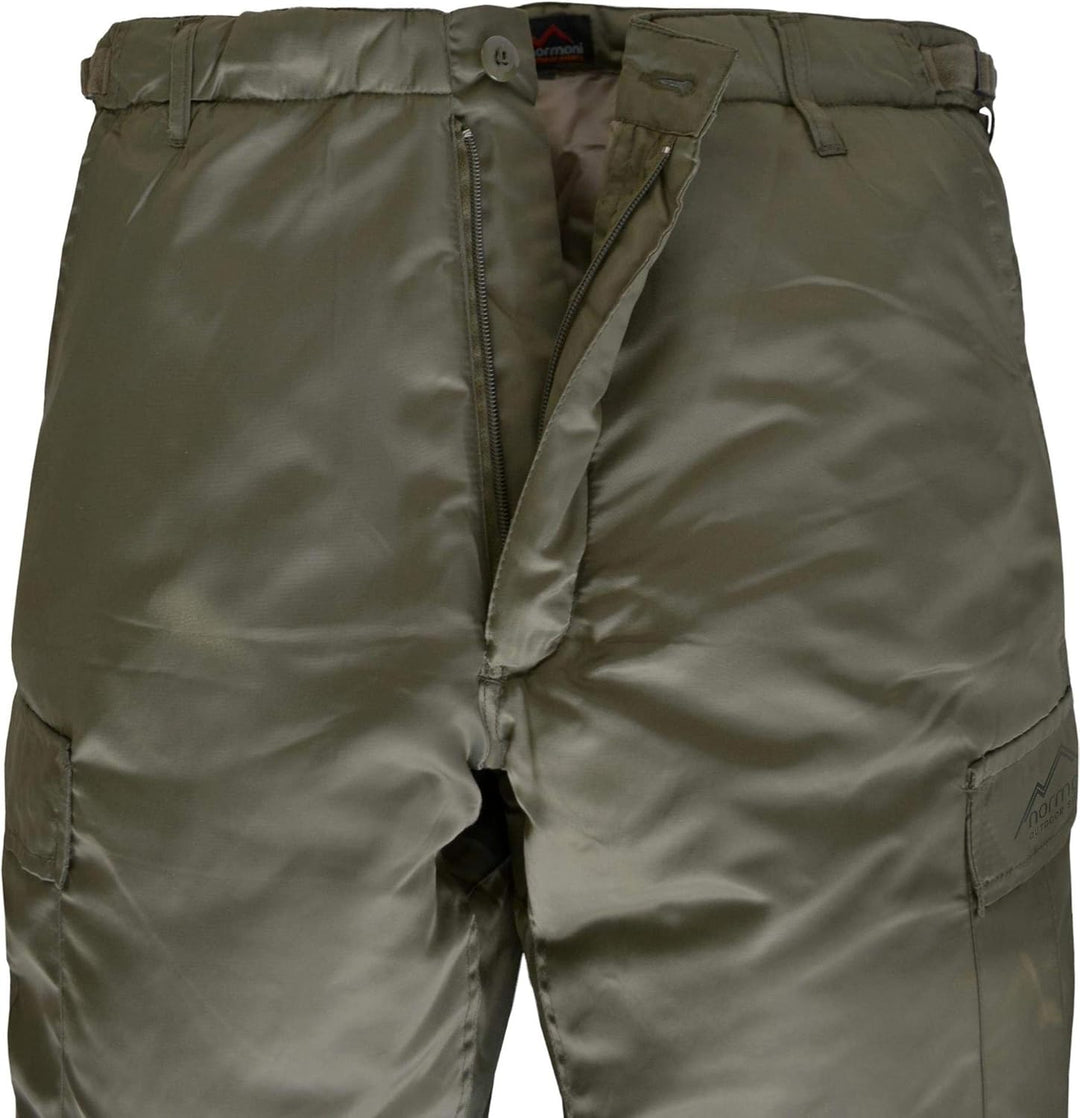normani Winter Thermohose gefütterte, stark Wasserabweisende Schneehose Oliv XXL, Oliv XXL