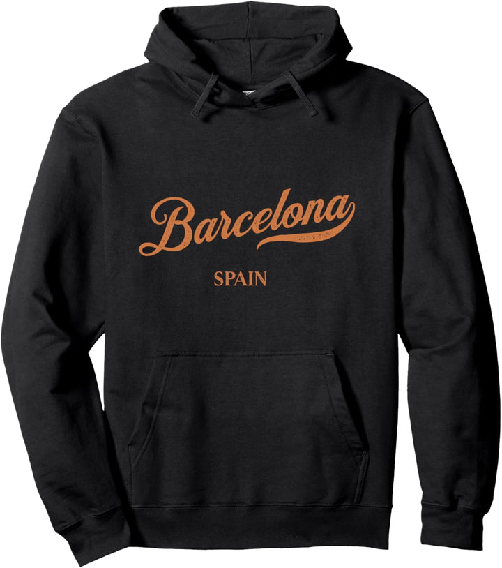 Retro Spanien Stadt - Vintage Barcelona Pullover Hoodie