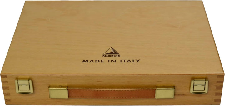 MAIMERI CLASSICO - Ölfarben-Set mit 10 x 20 ml Aluminiumtuben inkl. Zubehör im Malkasten Set 10 x 20