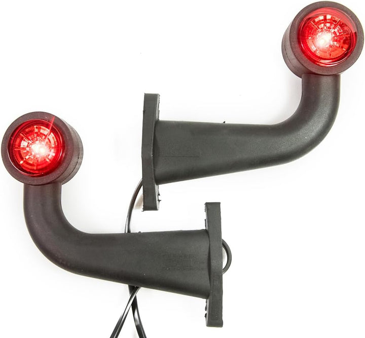 2 x LED Gummi Begrenzungsleuchte Seitenleuchte 12V 24V mit E-Prüfzeichen Positionsleuchte Auto LKW P