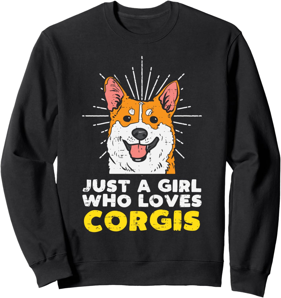 Just A Girl Who Loves Welsh Corgi Cute Dog Lover Women Gift Sweatshirt