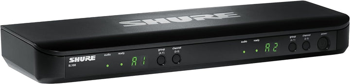 Shure BLX1288/P31 UHF Wireless Mikrofonsystem - Perfekt für Kirche, Karaoke, Bühne - 14-Stunden Akku