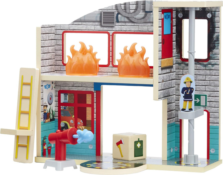 Fireman Sam Character Uk Wooden Fire Station