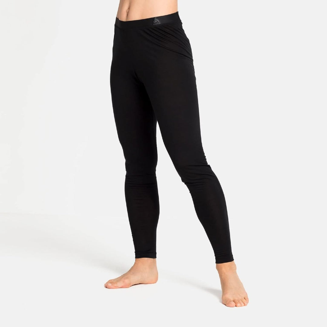 Odlo Damen Funktionsunterwäsche Lange Hose Merino Performance 130 Gramm_110661 XS Schwarz, XS Schwar
