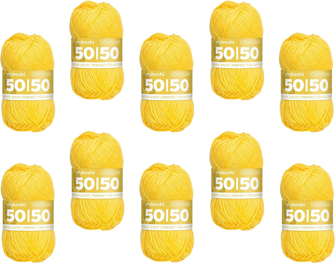 myboshi 50/50-Ganzjahres-Wolle aus Baum- und Merinowolle, für Oberbekleidung geeignet, Mulesing-frei