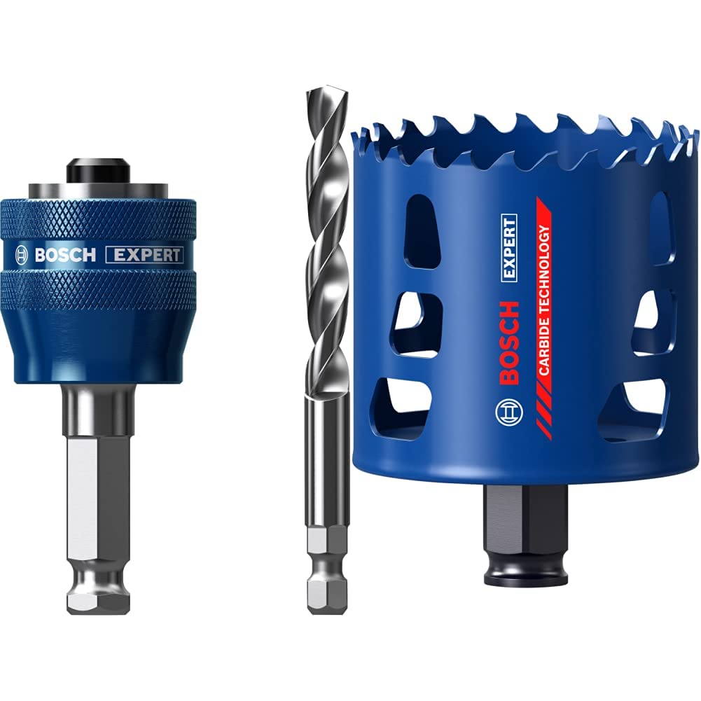 Bosch Professional 1x Expert Power Change Plus Lochsäge-Systemadapter (Ø 7,15 mm) + 1x Expert Tough