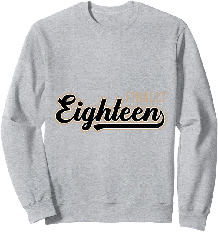 18. Geburtstag Grafik Geschenk Mädchen Junge Geschenkidee Lu Sweatshirt