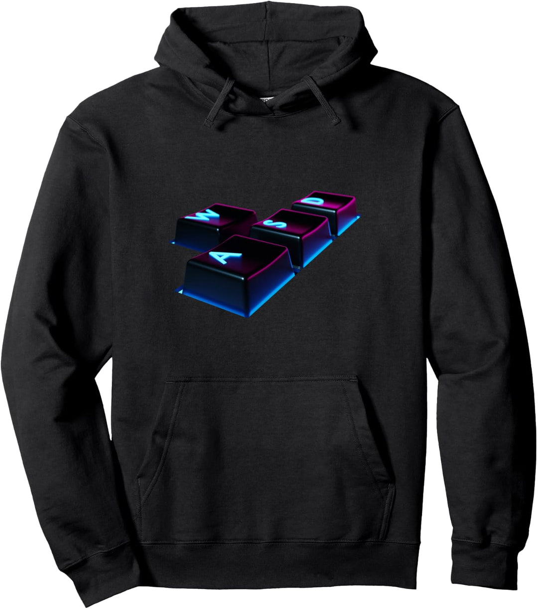 WASD Gaming Gamer PC Tastatur Gamer WASD Pullover Hoodie
