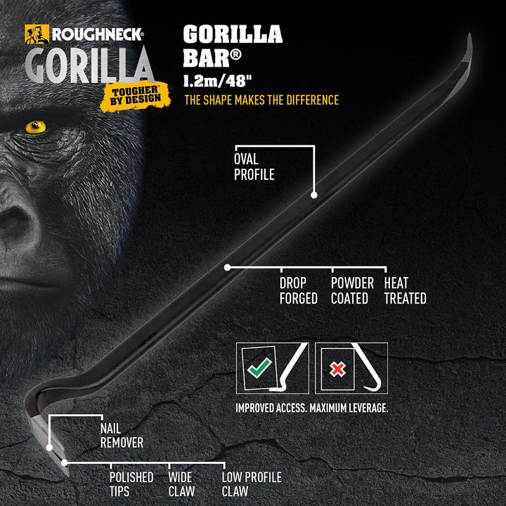 Roughneck 64410 Gorilla Bar Brecheisen, 121,9 cm 1220 mm, 1220 mm