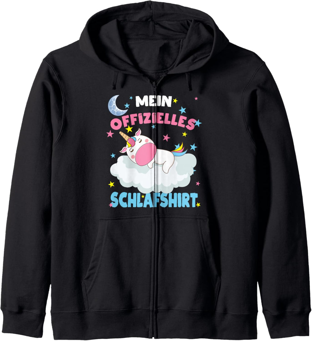 Offizielles Schlafshirt Einhorn Schlafen Kapuzenjacke