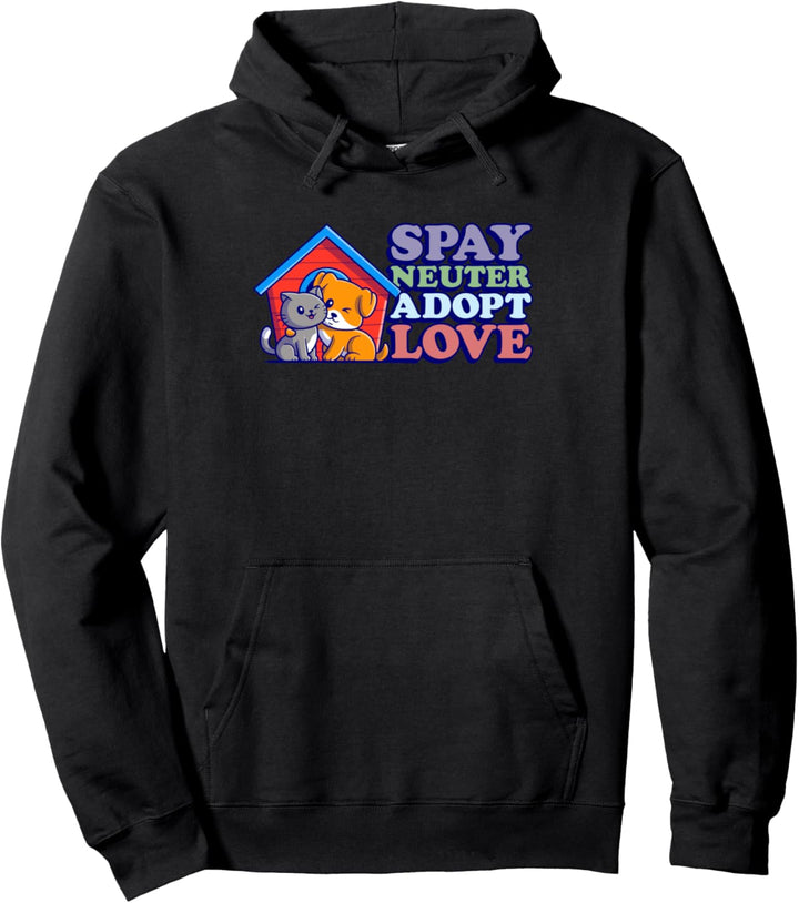 Kastrieren Adoptieren Liebe Schützen Tiere Tierarzt Pullover Hoodie