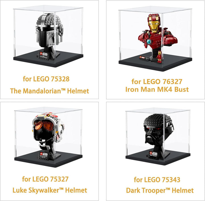 Acryl Vitrine Klar für Lego Actionfiguren Funko Pop Modell Skulptur Transparenter Plexiglas Display