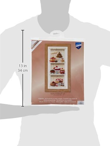 Vervaco Zählmuster Herrliche Törtchen Zählmusterpackung-Stickpackung im gezählten Kreuzstich, Baumwo