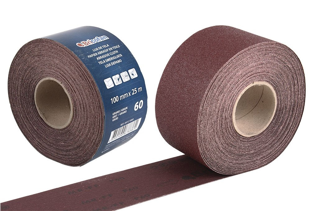 ROLLO LIJA TELA UNIVERSAL 100 X 25 M. G.80 - Unid: 1