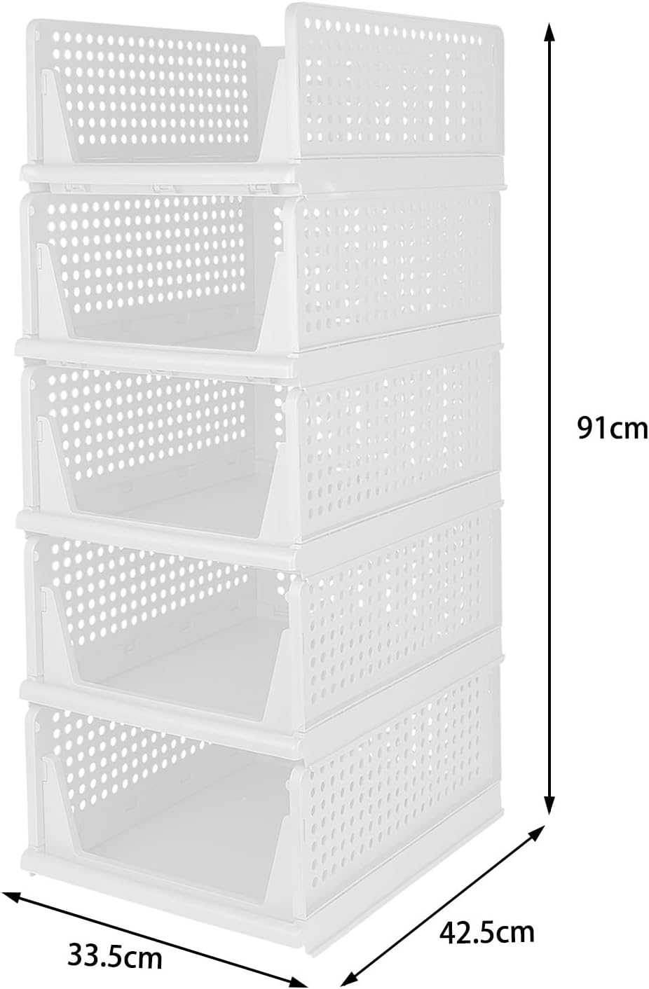 Schubladen-Organizer, Kunststoff, Aufbewahrungsbox, für Kleidung, Unterwäsche, Hose, für Schlafzimme