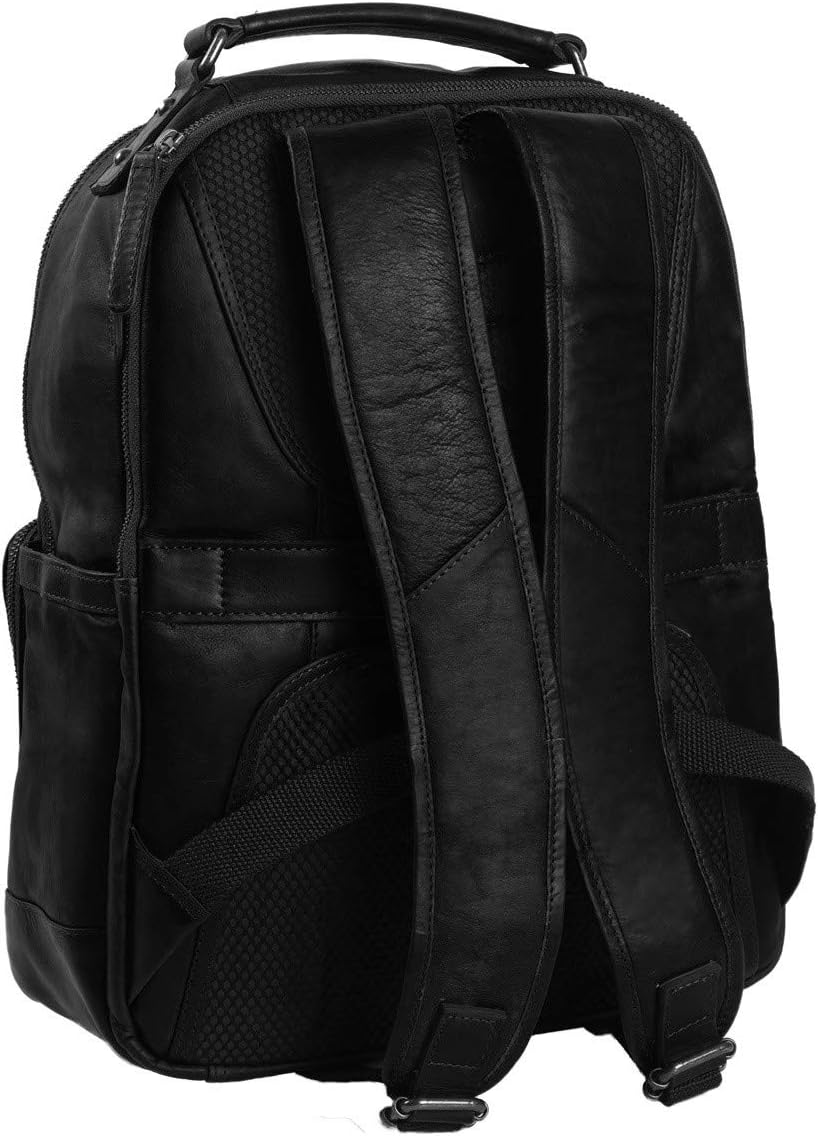 The Chesterfield Brand Austin - Rucksack 14" 39 cm Schwarz, Schwarz
