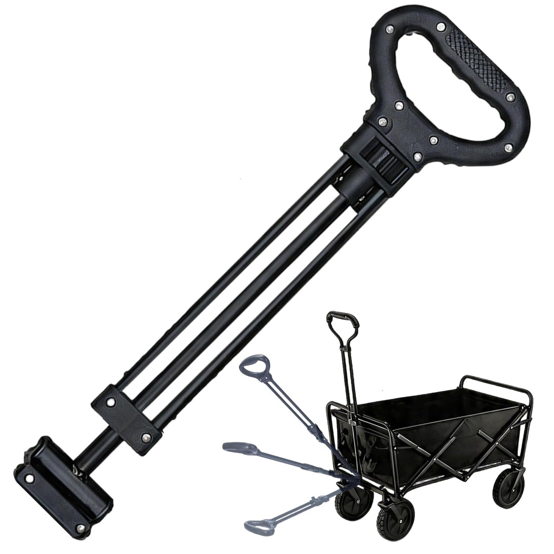 Schiebegriff für Bollerwagen, Klappbarer Wagen-Schiebegriff Einkaufswagengriff 51.5–76.5 cm Verstell