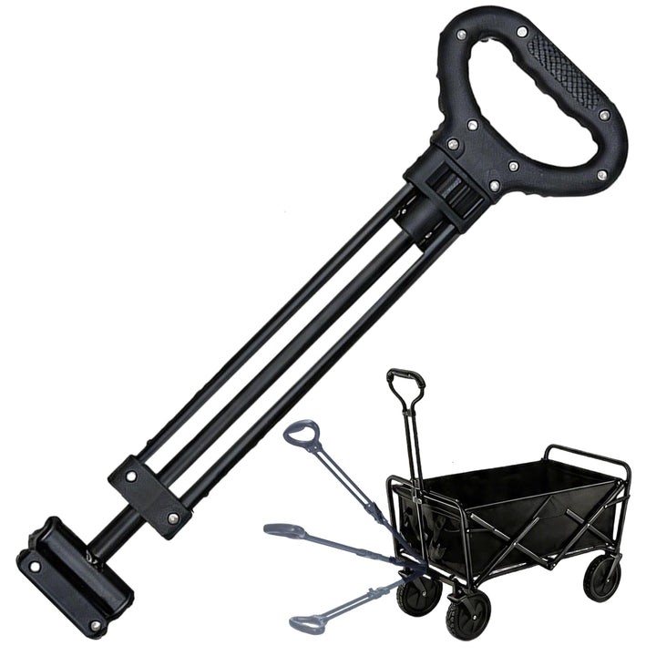 Schiebegriff für Bollerwagen, Klappbarer Wagen-Schiebegriff Einkaufswagengriff 51.5–76.5 cm Verstell