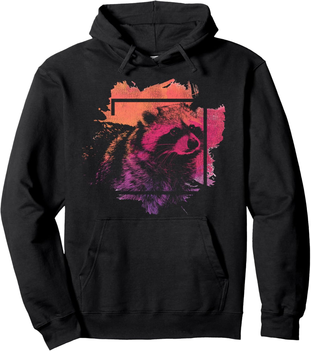 Zootier Waschbär Pullover Hoodie