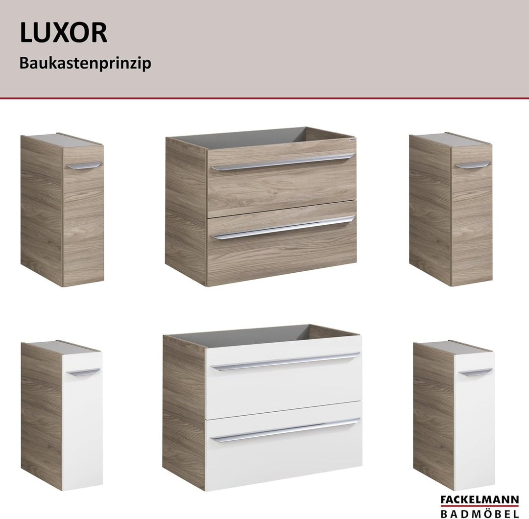 FACKELMANN Unterschrank Luxor mit Apothekerauszug/Badschrank mit Soft-Close/Masse (B x H x T): ca. 2