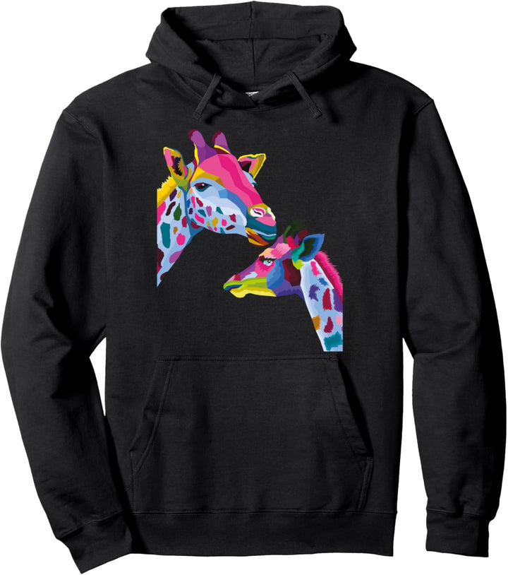 Giraffen-Mutter-Shirt Giraffen-Kunst für neue Mutter, die Pullover Hoodie