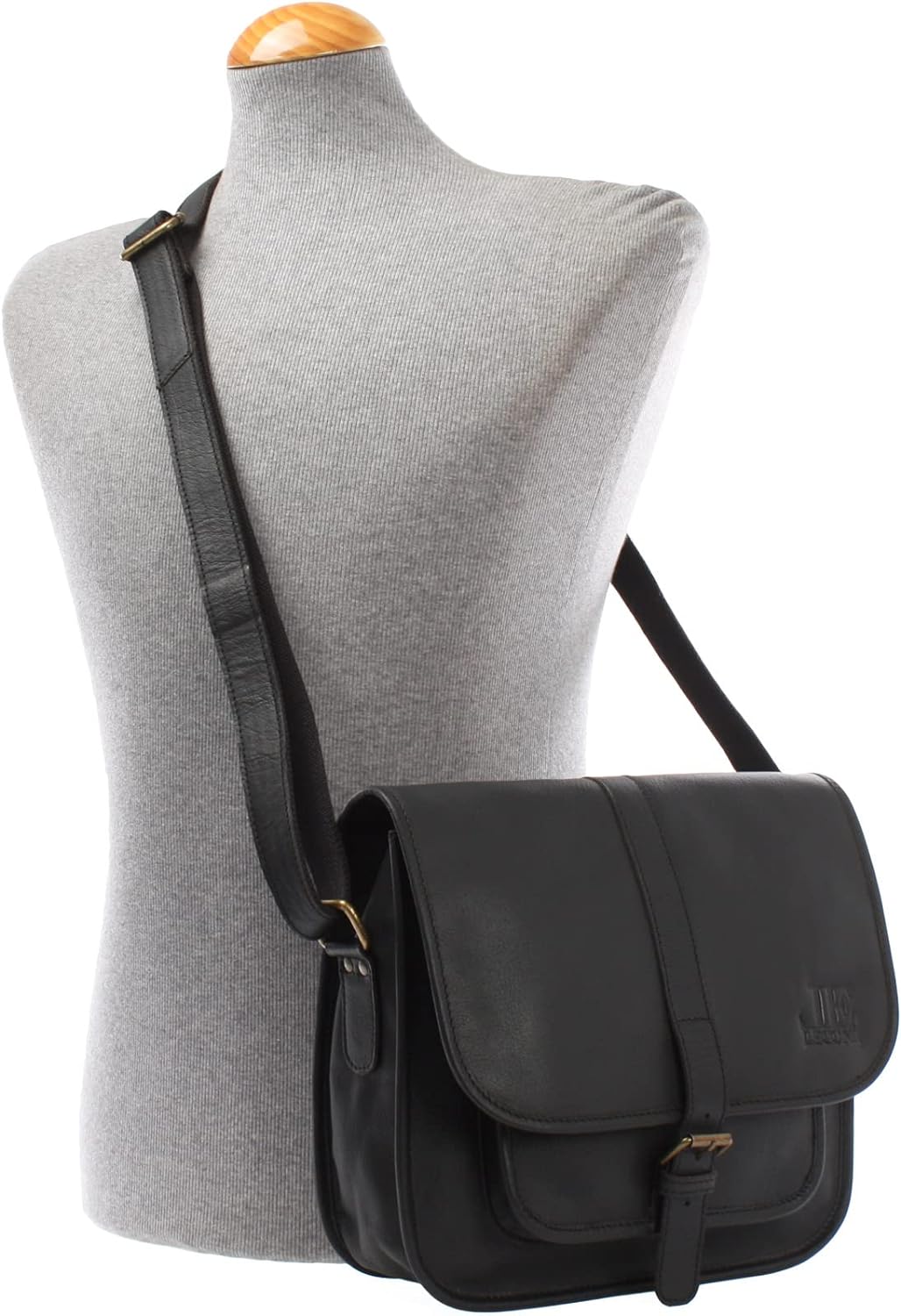 LECONI Umhängetasche Schultertasche für Damen Freizeittasche aus Büffelleder Damentasche Ledertasche
