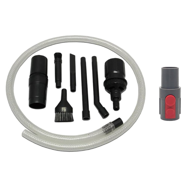 Trade-Shop 9in1 Set: PC Reinigungs-Set/Säuberungs-Set (8-teilig) + Anschluss-Adapter für Dyson V7 V8