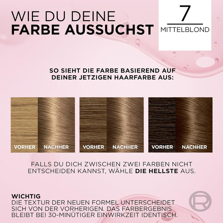 L'Oréal Paris Permanente Haarfarbe, 100% Grauhaarabdeckung, Haarfärbeset mit Coloration, Shampoo und