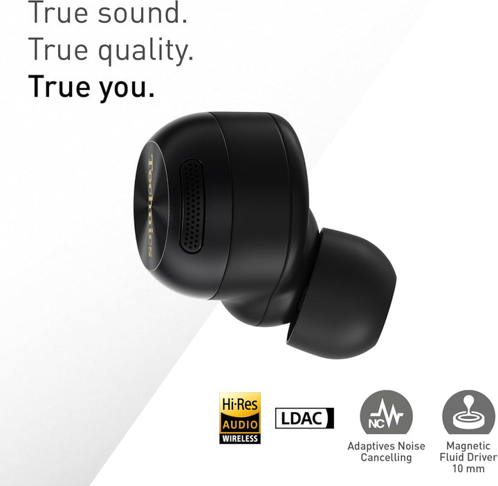 Technics EAH-AZ100E-K Kabellose Kopfhörer mit Geräuschunterdrückung, Bequeme In-Ear-Kopfhörer, Multi