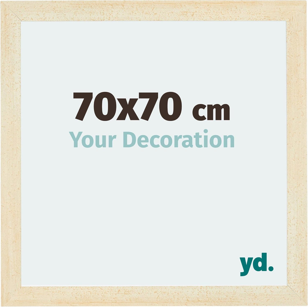 yd. Your Decoration - Bilderrahmen 70x70 cm - Bilderrahmen aus MDF mit Acrylglas - Antireflex - Ausg