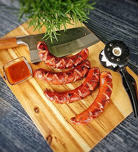 Set CARACT Wurstroller Halterung Bräter 5.9 Bratwursthalter Edelstahl 3mm BBQ Gestell