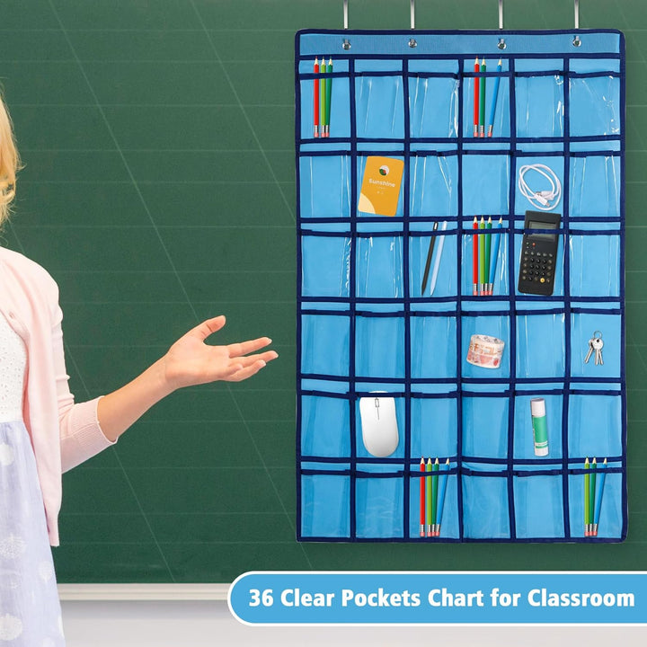 SAVORLIVING Organizer zum Aufhängen über der Tür, Handy, zum Aufhängen, Klassenzimmer, Diagramm, Wan