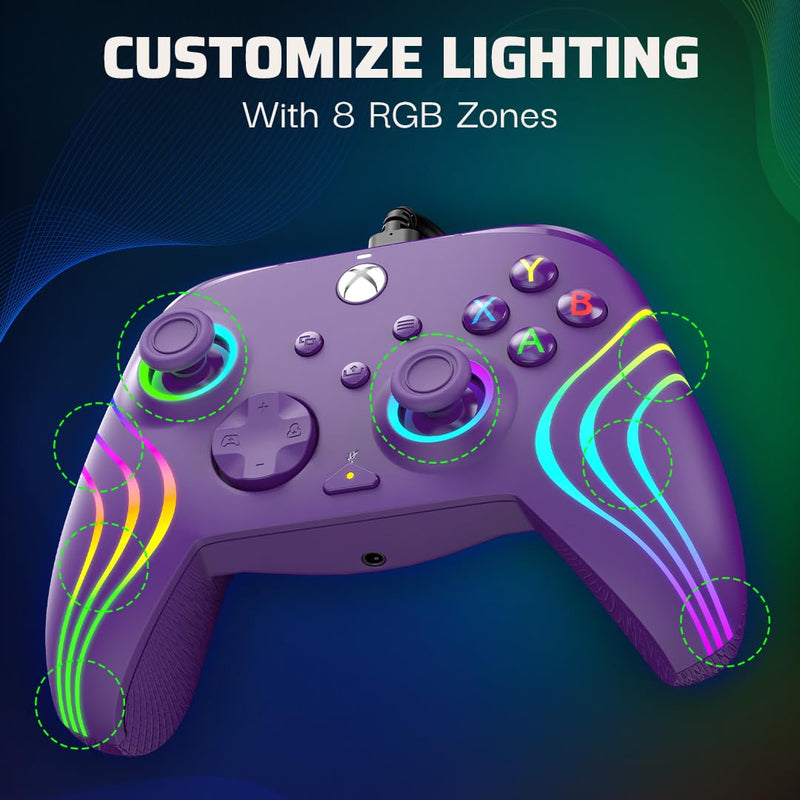 PDP Xbox Afterglow Wave Kabelgebundener Controller Lila