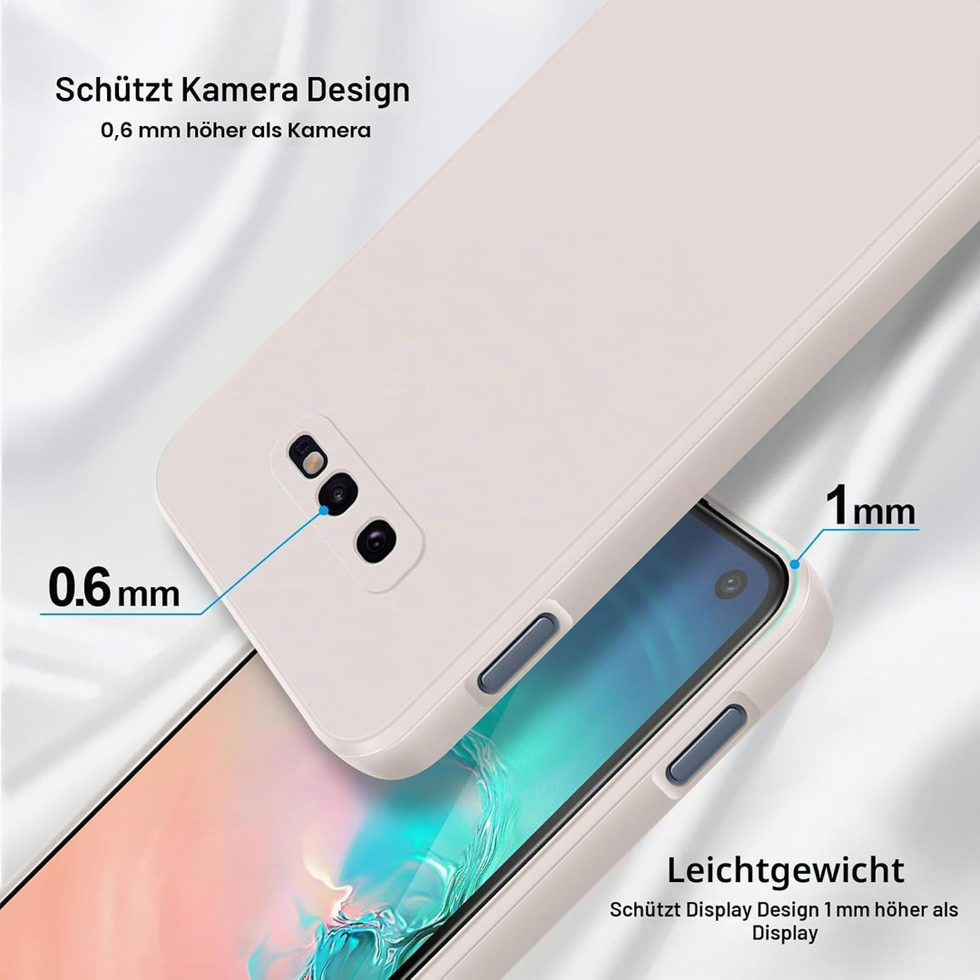 GiiYoon Silikonhülle Kompatibel mit Samsung Galaxy S10e, Ganzkörperhülle, seidig weiche Haptik Handy