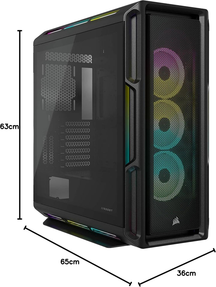 Corsair iCUE 5000T RGB Mid-Tower-ATX-PC-Gehäuse - 208 ansteuerbare RGB-LEDs - Platz für mehrere 360-