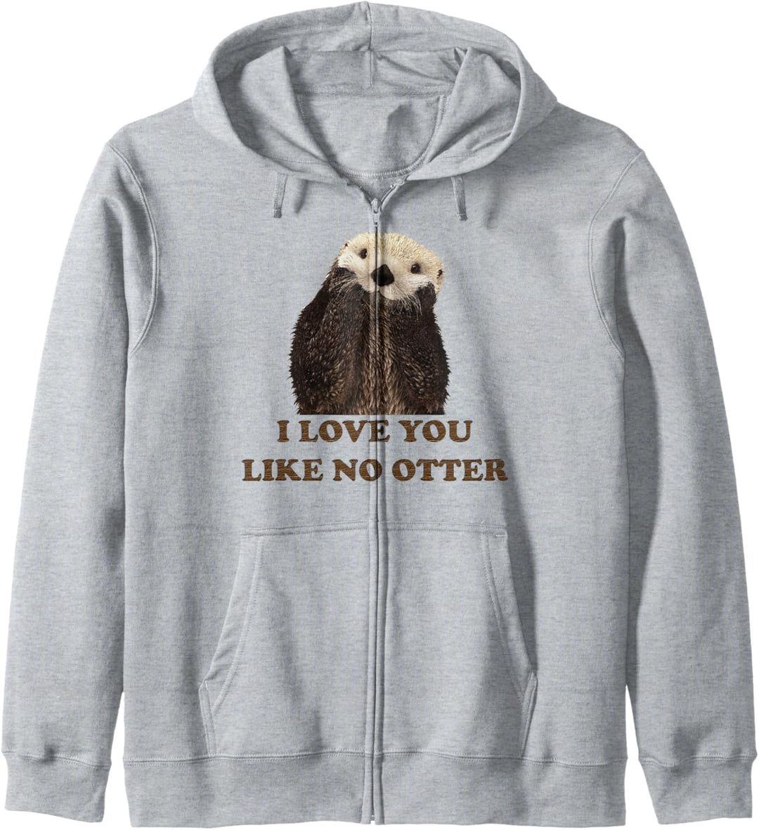 Ich liebe dich wie kein Otter Süsses Seeotter-Tier-T-Shirt Kapuzenjacke