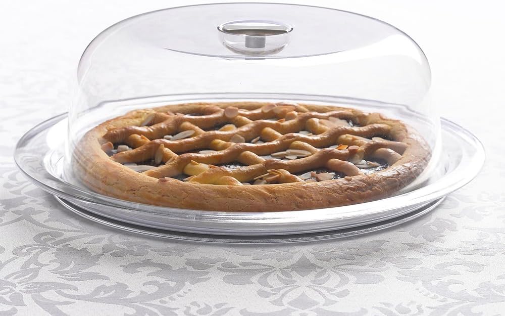 Omada Design Globo Kuchenform, Frischhalteglocke und 25 cm Tablett aus unzerbrechlichem Kunststoff,