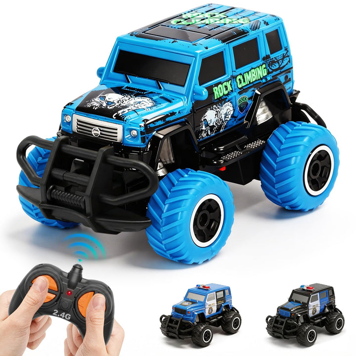 Pup Go Ferngesteuertes Auto Schnell mit Licht für Kinder 3-9 Jahr, Robust Mini RC Auto Offroad Indoo