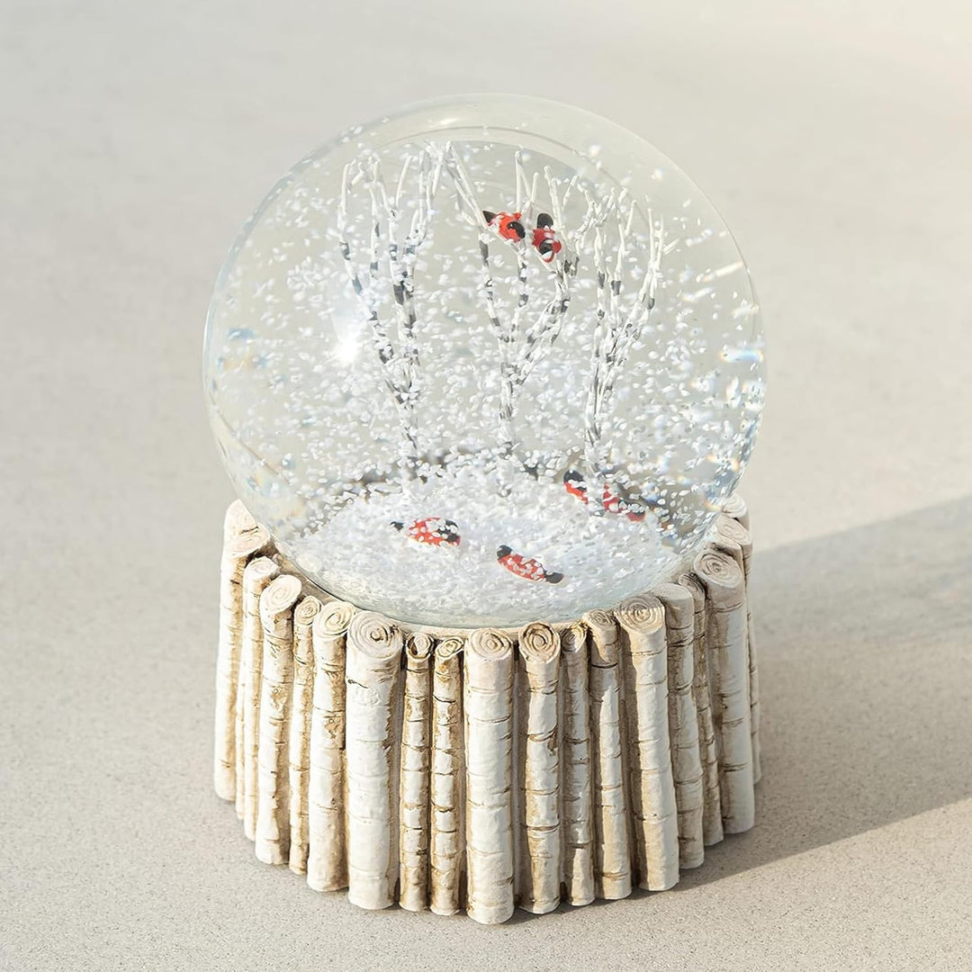 Cardinal Schneekugel, rote Vogel-Schneekugel, Tier-Schneeflocke, Glas-Schneekugeln für Erwachsene un